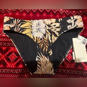 Rip Curl Black Floral Bikini Bottom